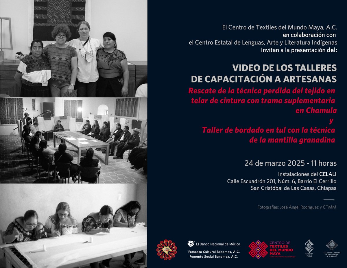 CentroTextiles's tweet photo. Todos invitados, gracias por el espacio #CELALI @coneculta. https://t.co/JP2lHmcwVW