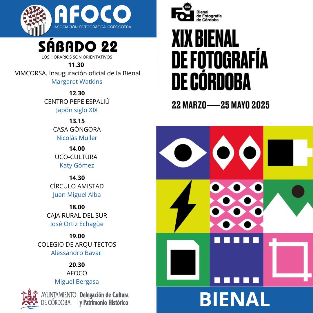 FAF_fotografia's tweet photo. El planning de mañana
Empezamos a las 11:30 con la inauguración oficial en Vimcorsa
El resto de os horarios son orientativos
#cordobafotografia #culturacordobaesp #fotografía #culturacórdobaesp #CordobaEsp #afoco #ayuntamientocordoba #CulturadeCórdoba #afoco_cordoba https://t.co/dCbnPRxUUT