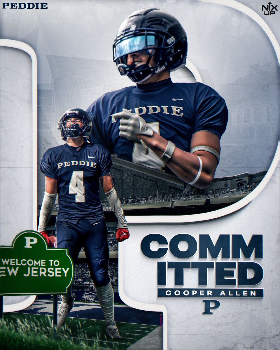 CooperAllen4_'s tweet image. Extremely Excited To Announce My Commitment To The Peddie School!
I Will Be Taking a PG Year And Enter The C/O ‘26!
Thank You To @Coach_Fab And @PeddieFalconsFB For Believing In Me And Giving Me This Opportunity!!
Let’s Work!
🧱X🧱