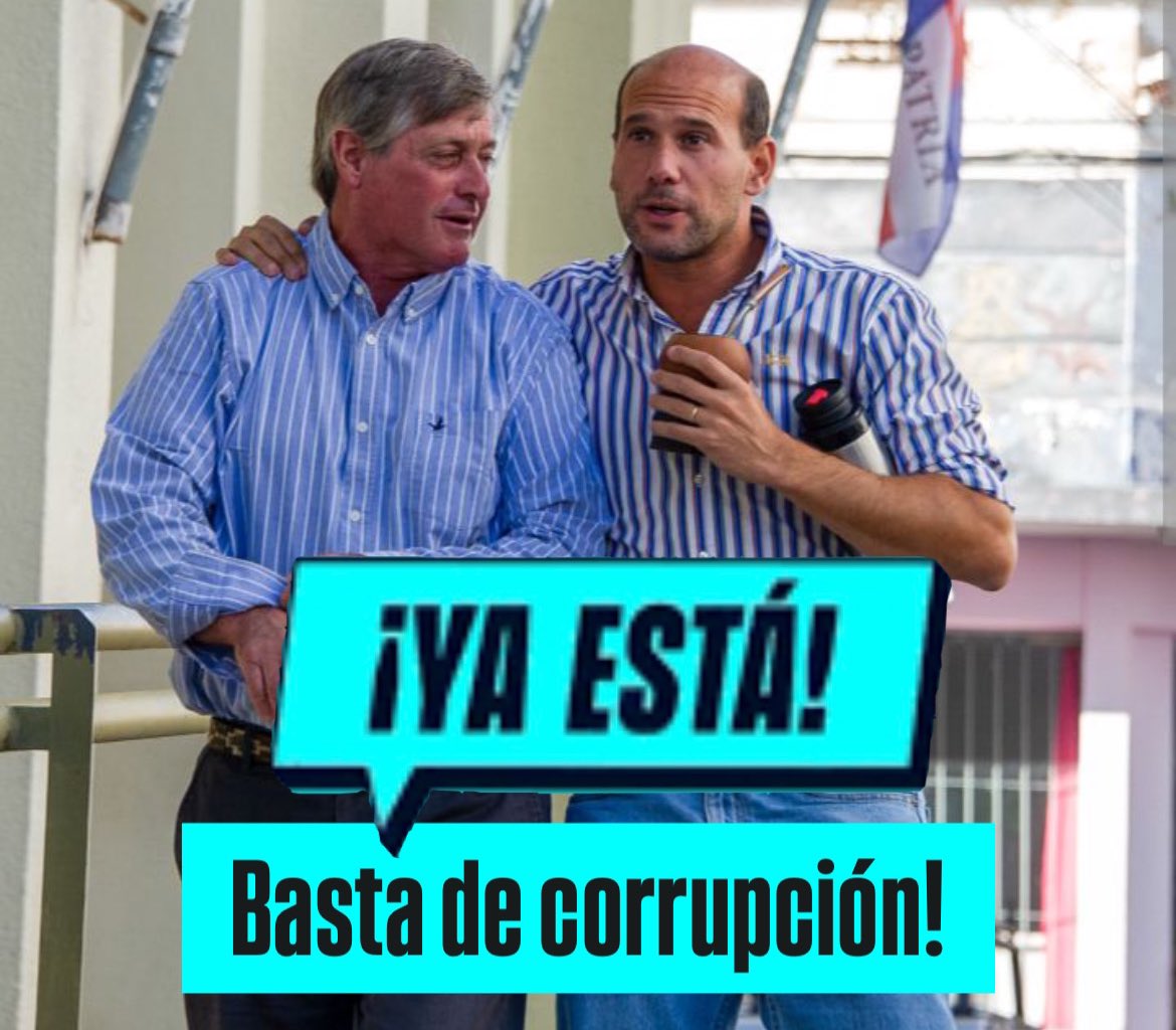 Ya está!
Suficiente corrupción…