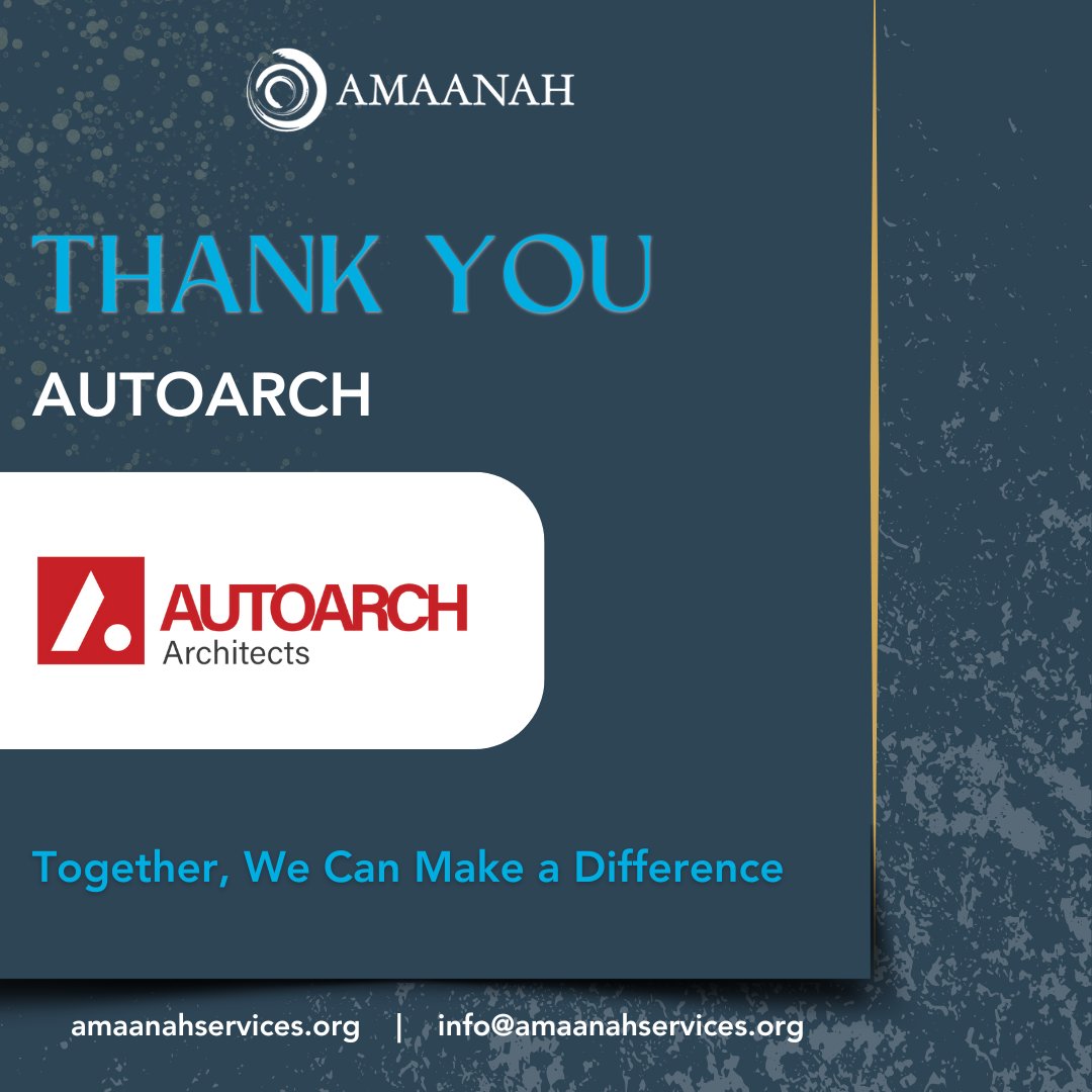AmaanahServices's tweet image. A huge THANK YOU to AutoArch for your incredible support of our Rays of Change Gala! Your generosity helps us create brighter futures for refugees. We are grateful for your partnership in making a lasting impact!

#ThankYou #AmaanahServices #RaysOfChange #SupportRefugees