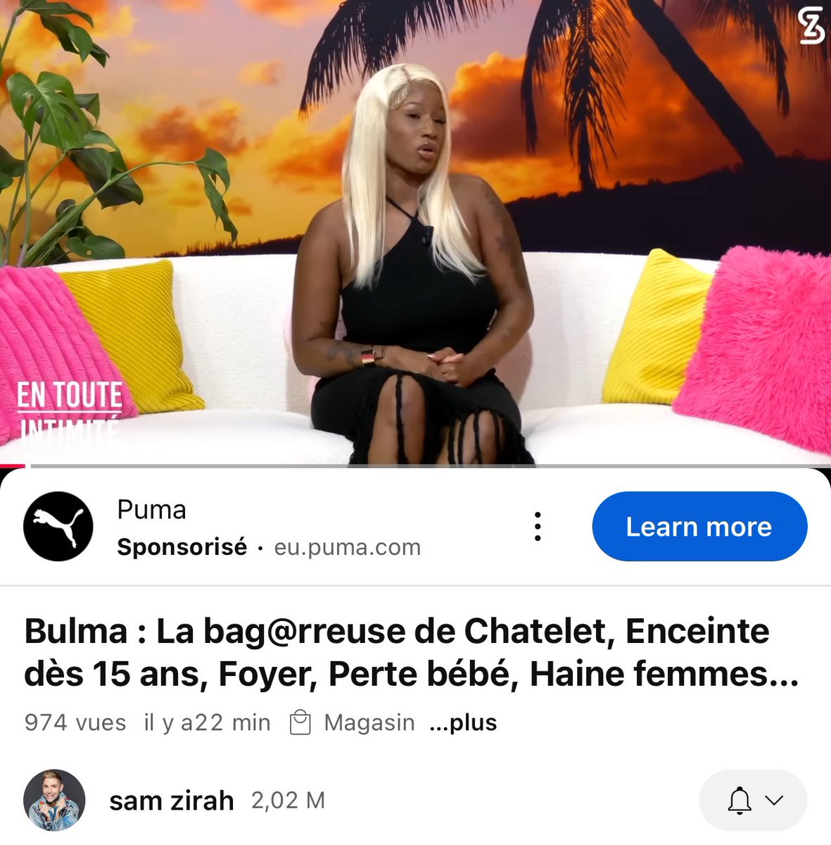 Regardez le titre svp , j’suis à terre