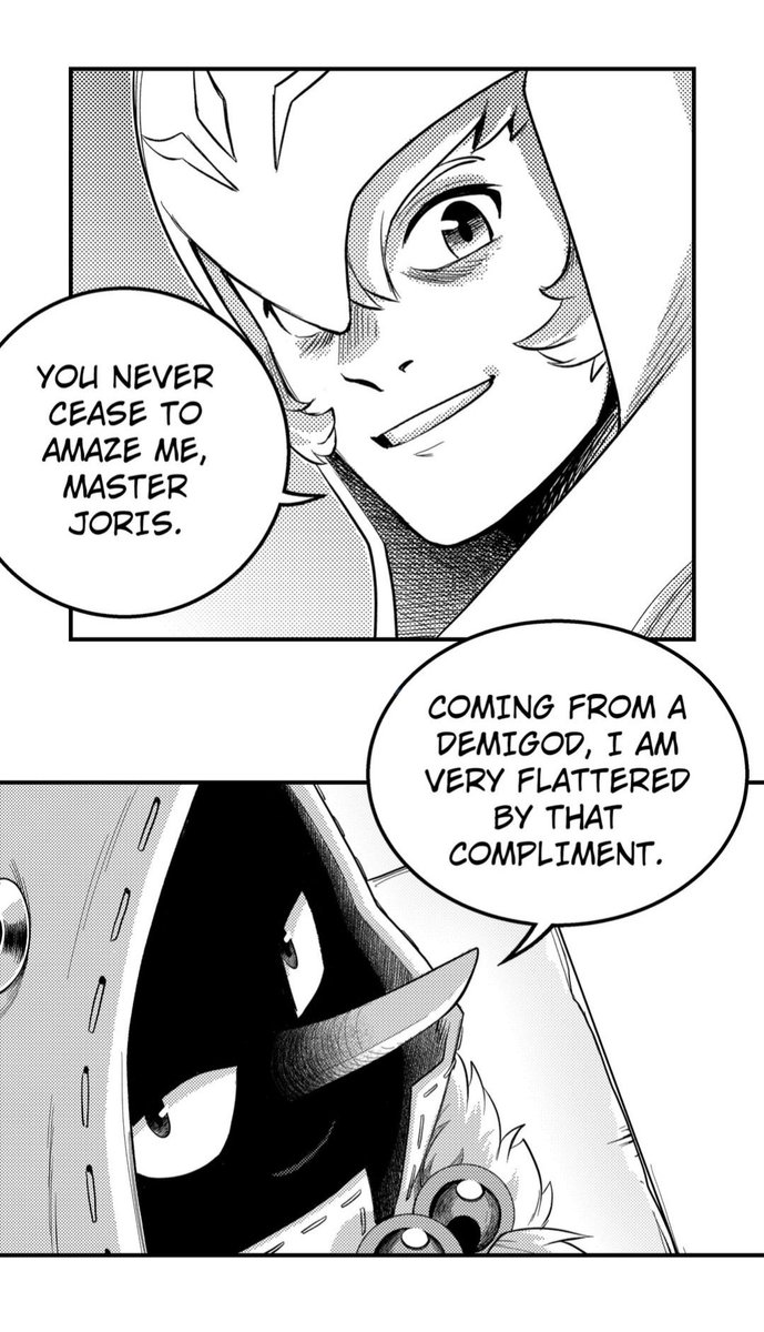 hinashyvers's tweet image. Amo questa vignetta! 
Yugo ha un profondo rispetto per Joris e quest'ultimo prova lo stesso 💙
Vederli interagire e farsi i complimenti a vicenda, mi commuove 🥲💖

Hanno bisogno di più screen time insieme. 

#yugo #joris #wakfulagrandevague