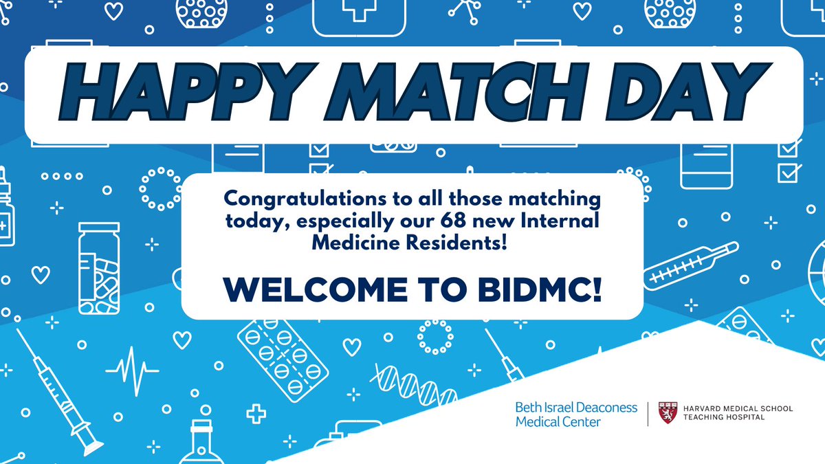 BIDMC Department of Medicine (@bidmc_medicine) on Twitter photo Congratulations to all those participating in #Match2025 today, especially to our new class of 68 Internal Medicine Residents! This is the culmination of so much hard work and we can't wait to welcome you to <a href="/BIDMC_IM/">BIDMC IM Residency</a> this summer! 🌟🎉🩺🏥 Congratulations to all those participating in #Match2025 today, especially to our new class of 68 Internal Medicine Residents! This is the culmination of so much hard work and we can't wait to welcome you to <a href="/BIDMC_IM/">BIDMC IM Residency</a> this summer! 🌟🎉🩺🏥