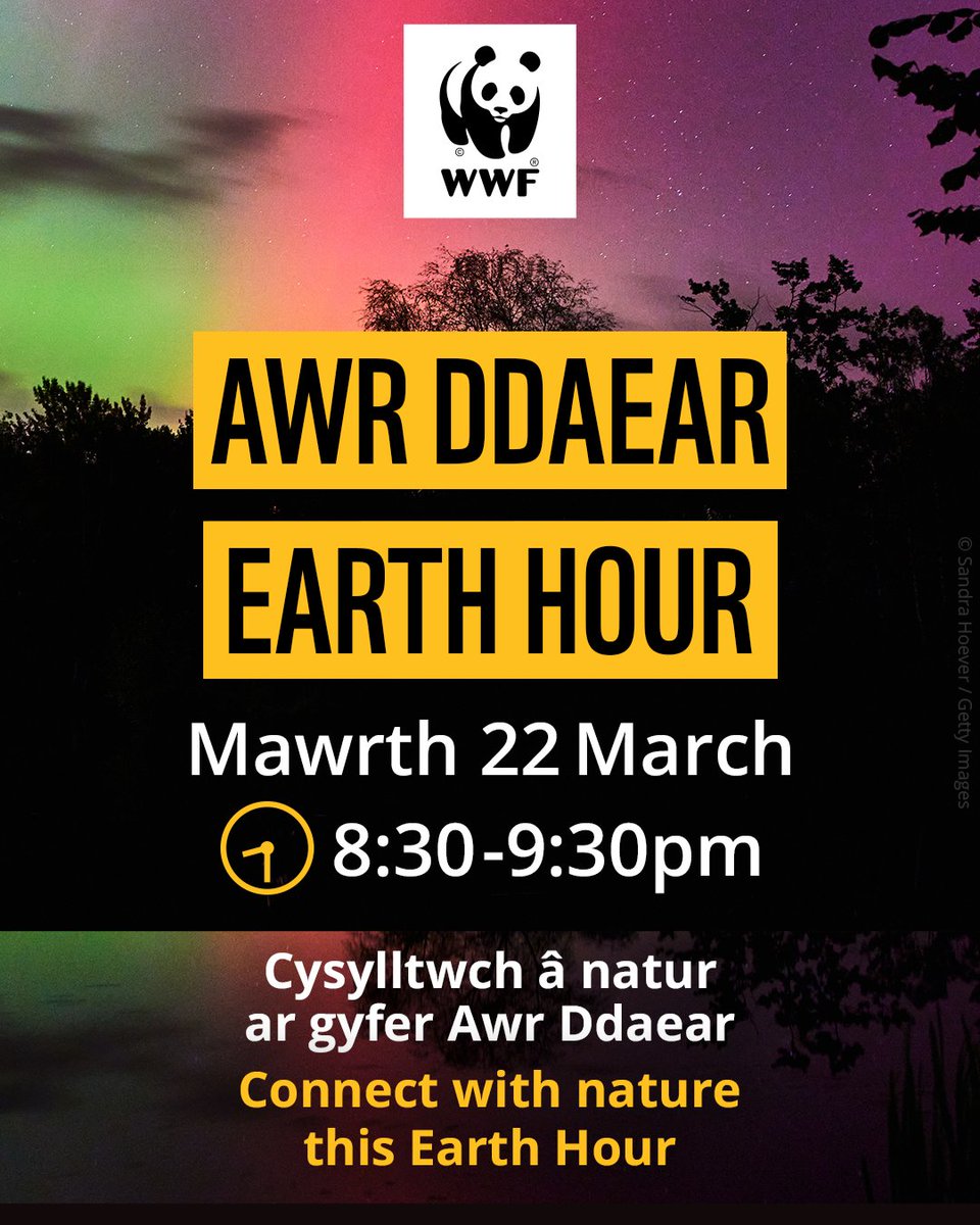 Cyngor Ceredigion (@csceredigion) on Twitter photo Ymunwch â <a href="/WWFCymru/">WWF Cymru 🌏</a> ar gyfer Awr Ddaear ar nos Sadwrn 22 Mawrth am 8.30 y.h.
Mae Awr Ddaear WWF yn fudiad byd-eang sy’n dod â phobl ar draws y byd at ei gilydd i alw am fwy o weithredu ar ddiogelu ein planed.
#AwrDdaear Ymunwch â <a href="/WWFCymru/">WWF Cymru 🌏</a> ar gyfer Awr Ddaear ar nos Sadwrn 22 Mawrth am 8.30 y.h.
Mae Awr Ddaear WWF yn fudiad byd-eang sy’n dod â phobl ar draws y byd at ei gilydd i alw am fwy o weithredu ar ddiogelu ein planed.
#AwrDdaear