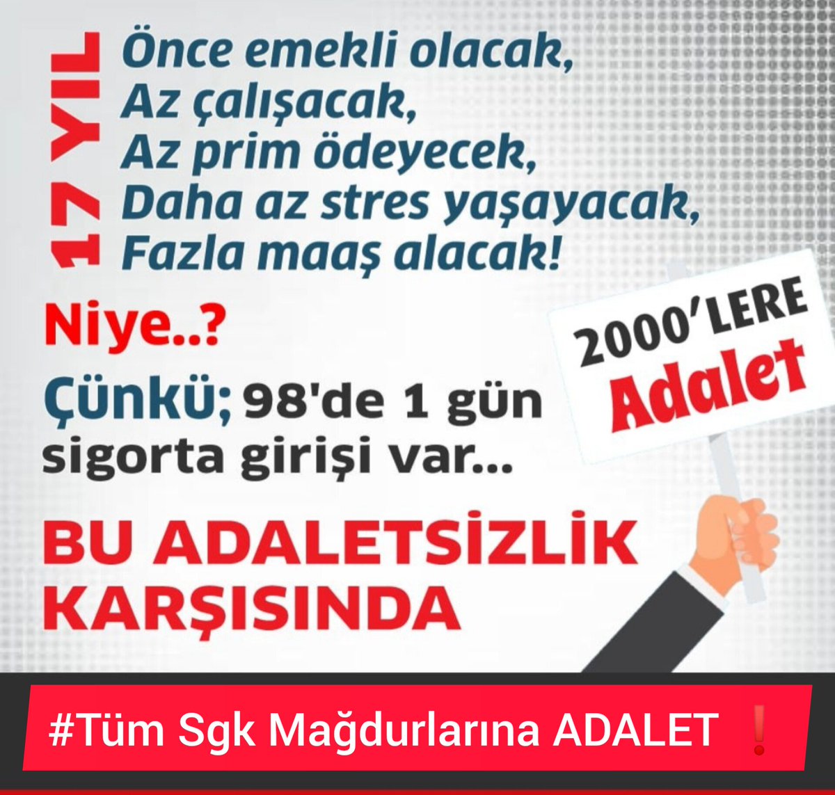 Aynı yaş, aynı prim, aynı iş yeri… Ama biri emekli, diğeri değil!
Bu ayrım düzelmeli....‼️

dokuz eylül üniversitesi mauro icardi seren serengil cem gölbaşı kürdistan ferdi imamoğlunun gelmeyin akbank yusuf yusuf saraçhane'ye istanbul valiliği izmir valiliği bolu özlem Newroz