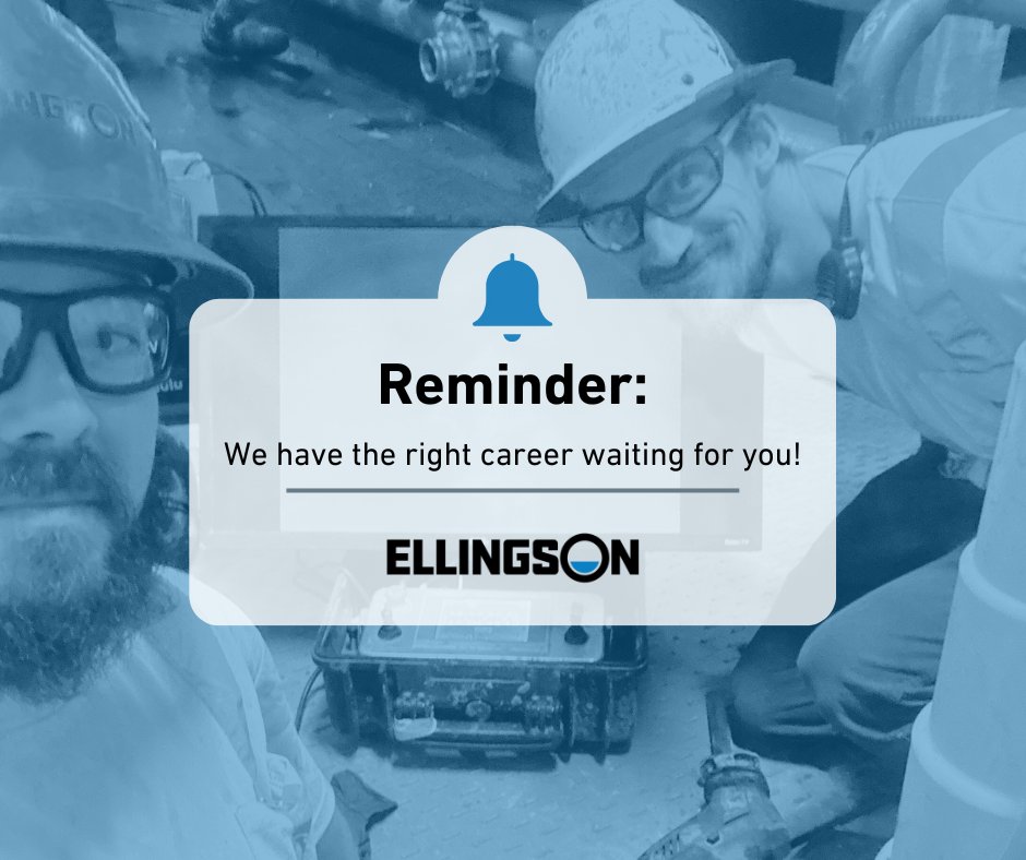 ➡️ Just your daily reminder to apply for a career that gives you opportunities to grow, pays for your travel, and provides on the job training. ⬅️

Apply here: ellingsoncompanies.com/careers/