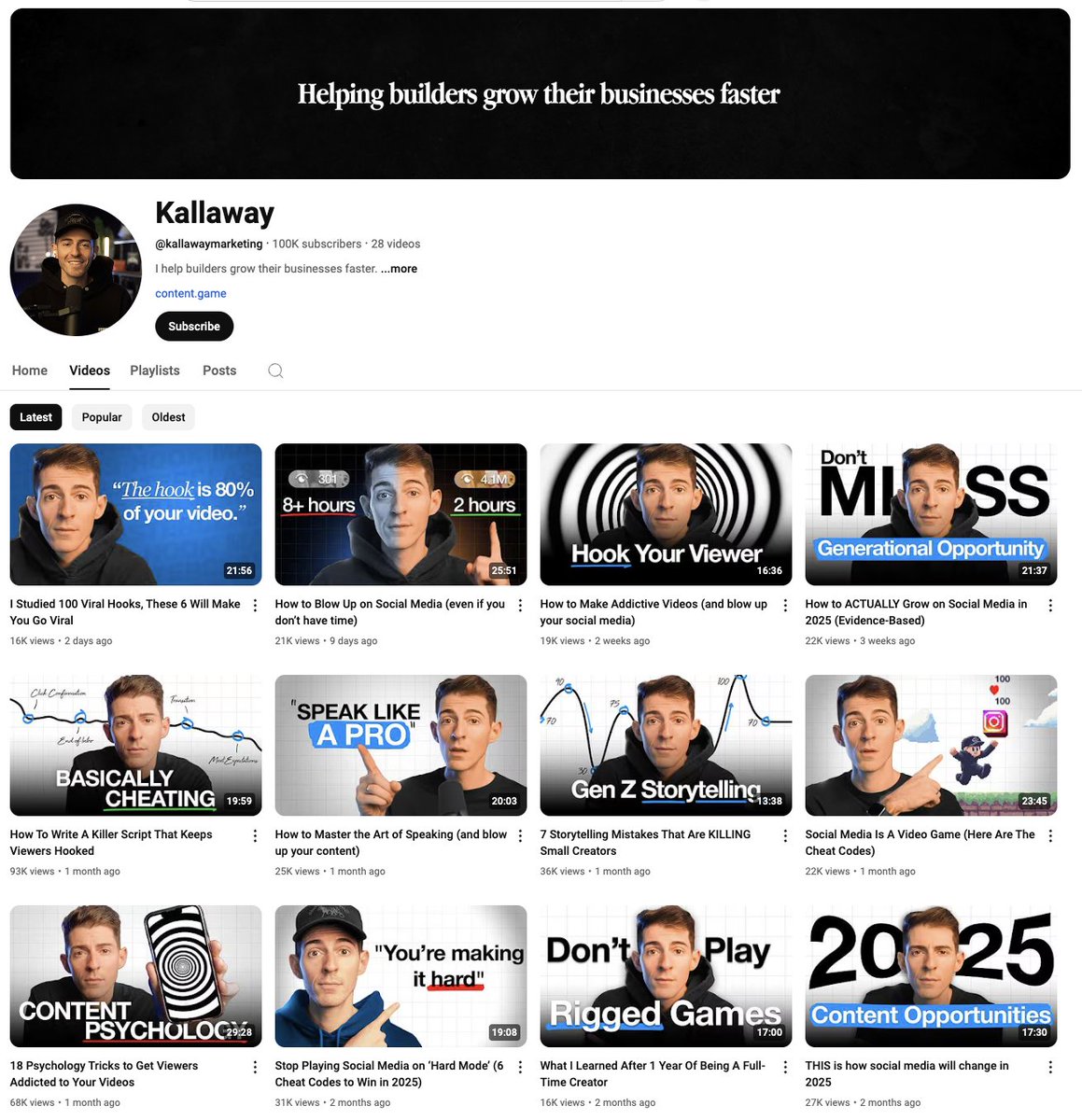 kanekallaway's tweet image. 0 -> 100K subs on YouTube in 5 months.
Dropping video next week explaining how I did it.
Hands down, my favorite medium to create on.
1M next.