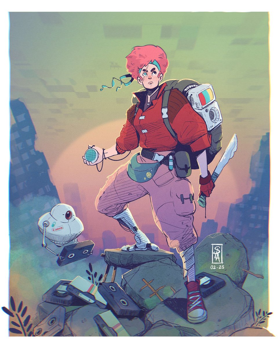 CDReferences's tweet photo. Submission by Sylvain Lannoy (https://t.co/m3y9PXTxaC ) for the #CDChallenge - February 2025 theme was #PostCataclysmWastelander

Presented by Character Design Quarterly → https://t.co/6giOqi5zTE

#characterdesignchallenge #characterdesign #artcontest #artcommunity https://t.co/wQD38q2JCi