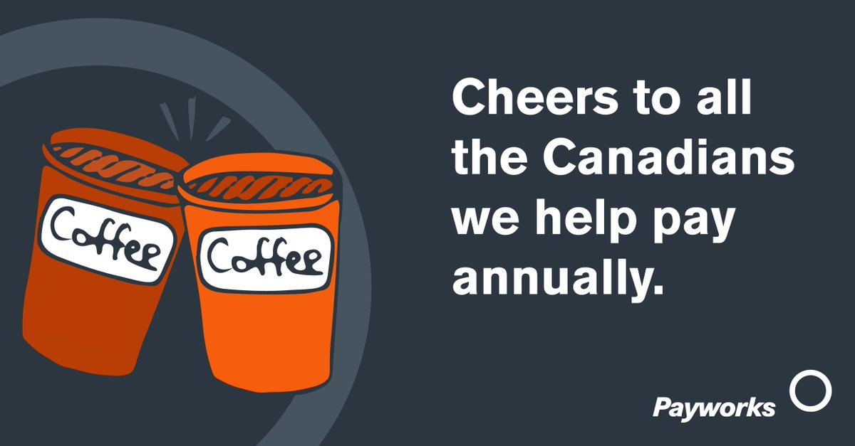 Payworks's tweet photo. If we were to make a double-double for every Canadian we help pay accurately & on time, weβd need almost 2 million shots of cream & sugar! Learn more a-BOOT how Payworks can help your #CanadianBiz: https://t.co/QsktnidHF7.
#CanadianOwned #Canada #Payroll #PayrollManagement https://t.co/2wHtpHc0fh