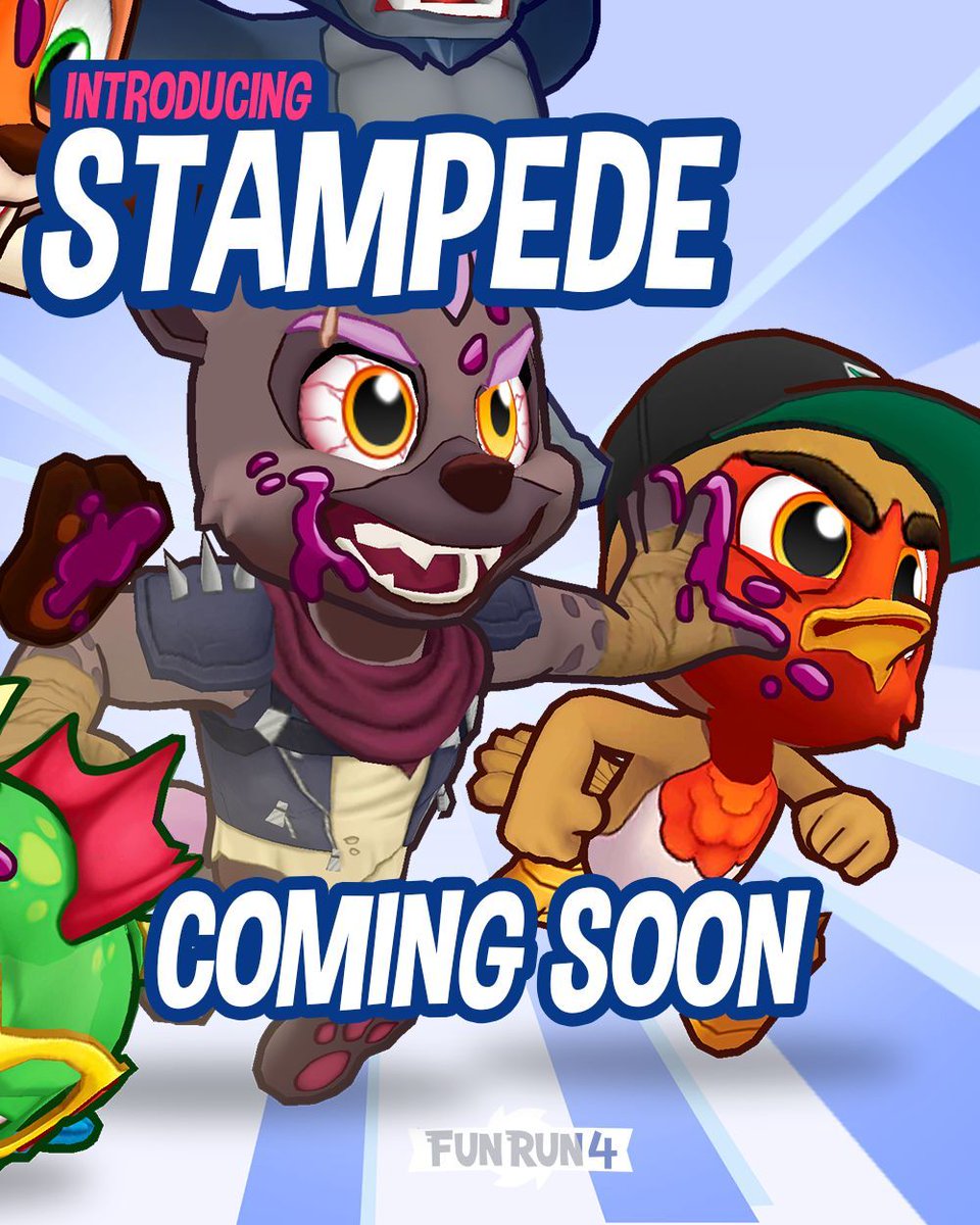 A game changer is around the corner...in Stampede form!

Stampede is bringing double the fun and chaos! We can't wait for you all to try it out! 

Check out the Fun Run 4 in-game newsfeed for more information and stay tuned for updates!
