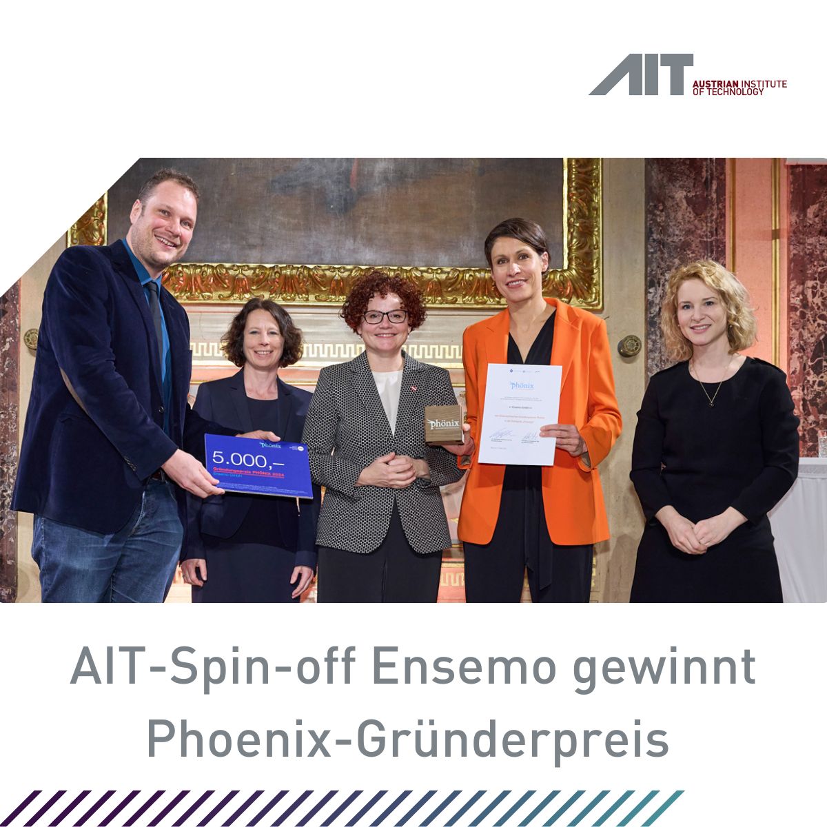 Gratulation an unser Spin-off #Ensemo ! Doppelter Erfolg beim PHÖNIX-Gründerpreis für nachhaltige #SeedInjection™-Technologie und CEO Birgit Mitter als „Female Entrepreneur“. 
Mehr Infos: ait.ac.at/news-events/si… #Innovation #Nachhaltigkeit #AITspinOff