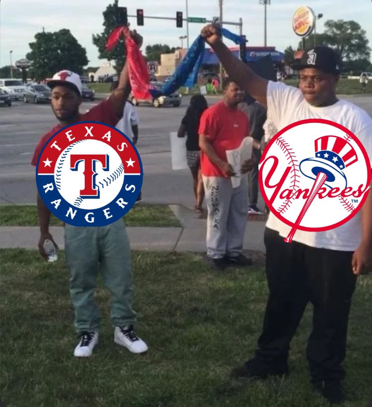 I am officially starting the alliance of Yankees &amp; Rangers fans 😮‍💨😤