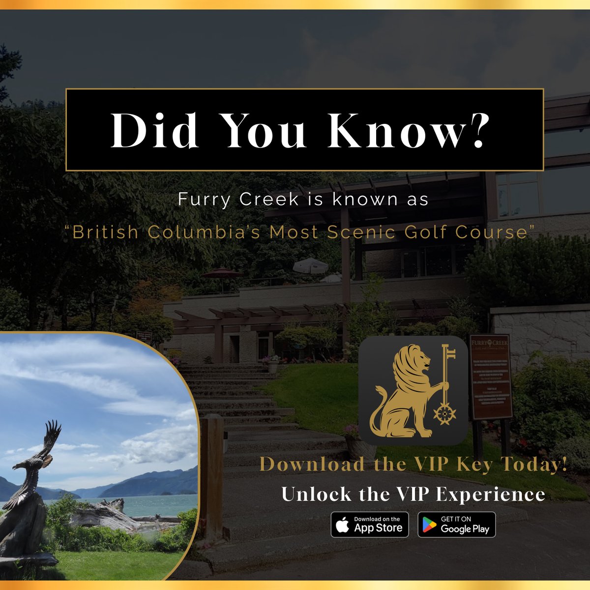 VipKeyClub's tweet image. Furry Creek Golf &amp;amp; Country Club ⛳️🌊

Discover one of British Columbia’s most breathtaking golf courses at Furry Creek Golf &amp;amp; Country Club. 🌅

For more information:
🌎 furrycreekgolf.com
📞 (604) 896-2224

#FurryCreekGolf #BCGolf #ScenicGolf

Download the VIP Key today! 📲