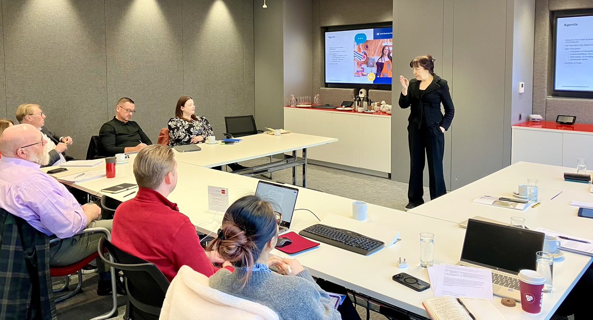 Great to welcome the Small Business Commissioner Liz Barclay to ACCA’s office in Glasgow this week to discuss all things fair payment with participants from business, government and academia 👏 <a href="/SB_Commissioner/">Small Business Commissioner UK</a>