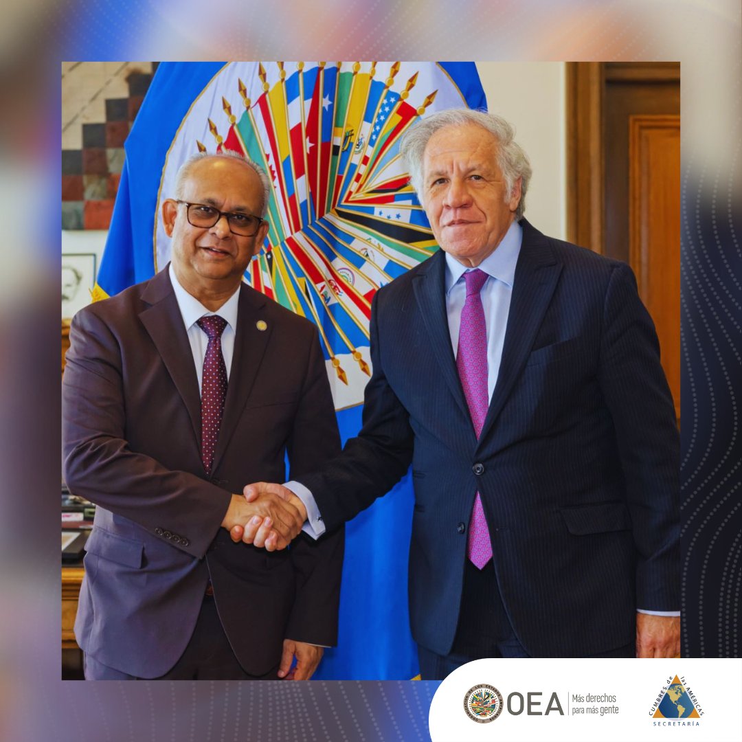 La Secretaría de Cumbres de las Américas felicita al canciller Albert Ramdin por su reciente nombramiento como secretario general de la OEA para el período 2025-2030, y reafirma su compromiso de trabajar conjuntamente para fortalecer la cooperación hemisférica. 🌎