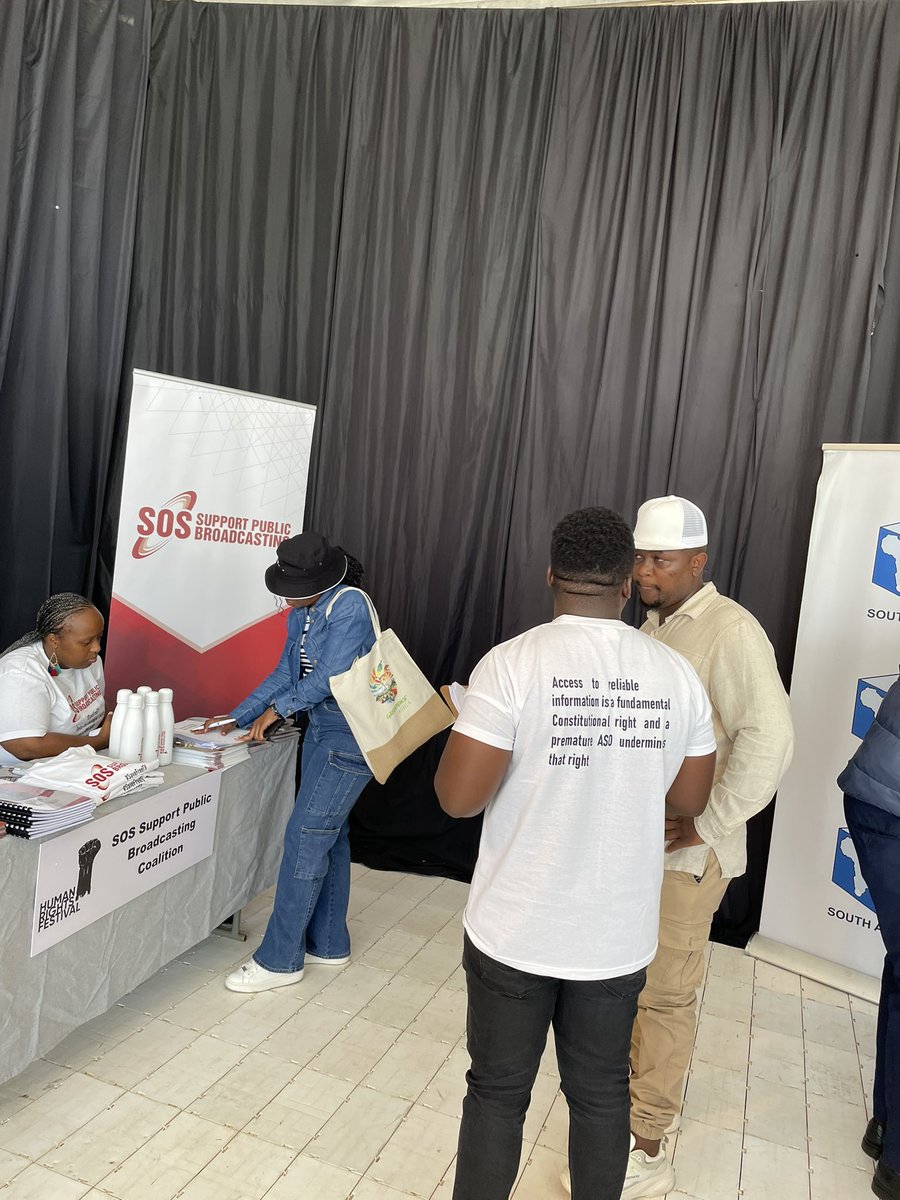 SOSCoalition's tweet photo. An exciting day at Constitution Hill commemorating Human Rights Day! It was incredible connecting with all of you and reflecting on the importance of  public broadcasting in upholding democracy. 

We can't wait to continue the conversation, see you tomorrow!

 #HumanRightsDay  #PublicBroadcasting #SOSCoalition