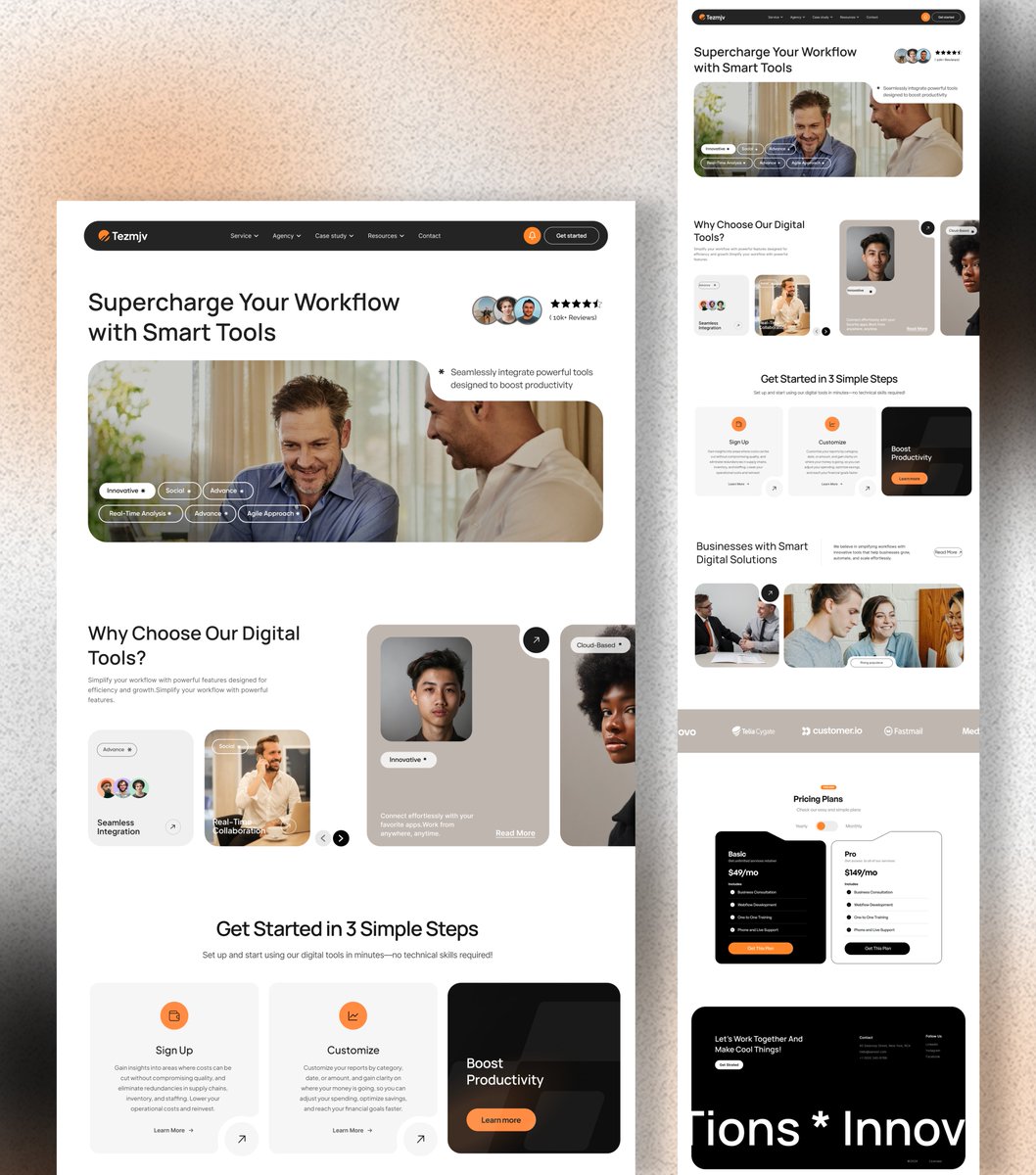 laibacreatives's tweet image. Designed this Smart Solutions Website using Figma 👩‍💻

How is it?      DM me for your Personal Website 📩