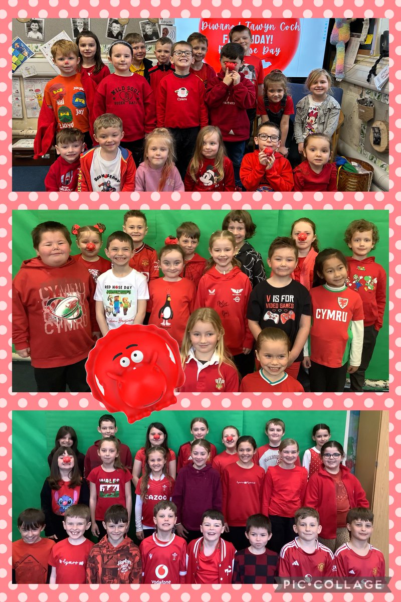 Dathlu Diwrnod Trwynau Coch trwy wisgo dillad coch!🔴🔴🔴
Diolch am eich cefnogaeth 👏🏼<a href="/comicrelief/">Comic Relief</a> #RedNoseDay