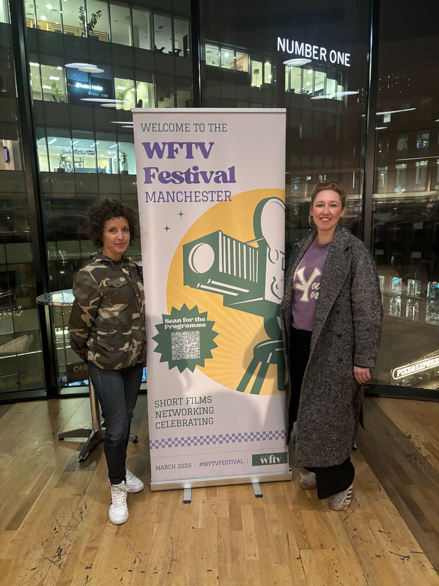 Screen_Mcr's tweet image. On Wednesday @screen_mcr caught up with our friends at @WFTV_uk including @fayeaydin &amp;amp; @emnuttall two of 2025's cohort of @WFTV_UK  #FourNationsMentoringScheme.  

Check out #ScreenAllianceNorth social feeds for news of all this year's mentees!