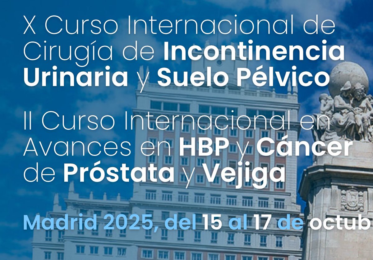 Servicio de Urología del Hospital Clínico San Carlos. Actualízate!! Reserva estas fechas. Secretaria Técnica: Viajes El Corte Inglés. Te esperamos