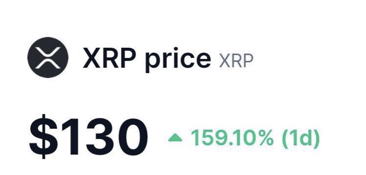 What would you do if you woke up and $XRP was $130 per coin?

#XRP