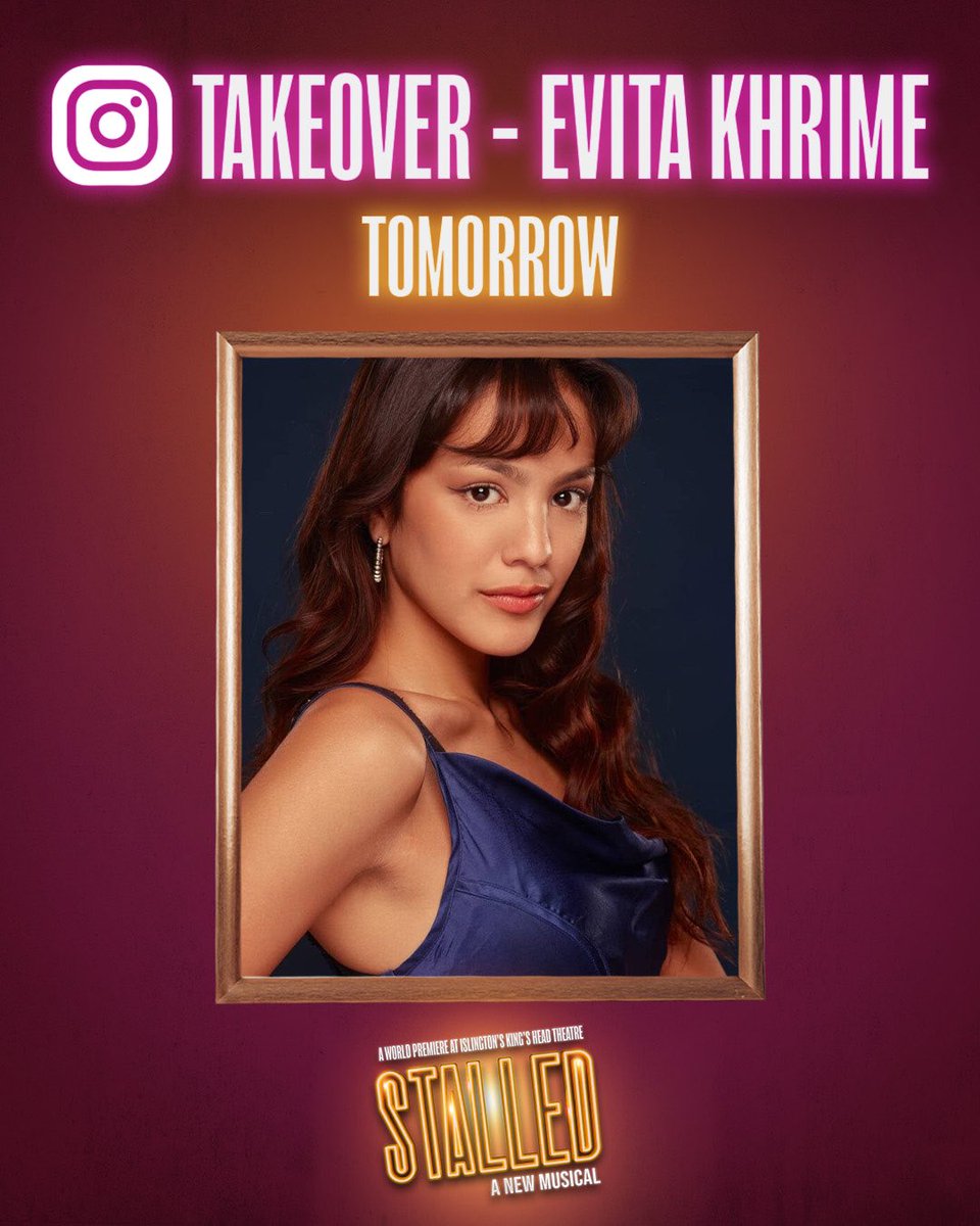 stalledmusical's tweet photo. The final #StalledMusical IG takeover incoming!💓

Evita Khrime will be giving us an inside look on closing weekend, don't miss it! https://t.co/LDhW6liIpp