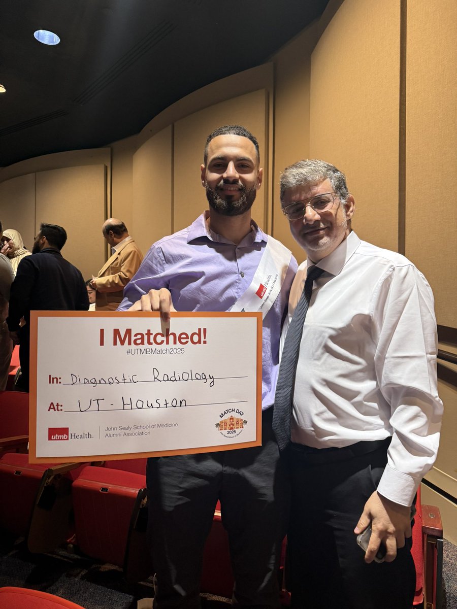 Khaled Elsayes (@elsayeskhaled) on Twitter photo Congratulations my son Ahmed for matching to your #1 choice the excellent Diagnostic Radiology program <a href="/UTHealthHouston/">UTHealth Houston</a> . Very proud. Thanks for choosing family over many other excellent programs #FutureRadRes
#Match2025 #RadRes #FutureRadiologists #ACORE #Rads Congratulations my son Ahmed for matching to your #1 choice the excellent Diagnostic Radiology program <a href="/UTHealthHouston/">UTHealth Houston</a> . Very proud. Thanks for choosing family over many other excellent programs #FutureRadRes
#Match2025 #RadRes #FutureRadiologists #ACORE #Rads