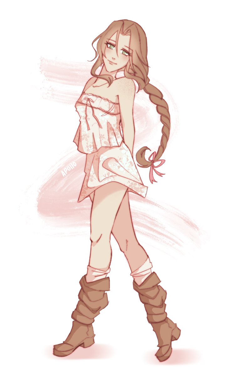 apollo_nist's tweet photo. Haiii ˄·͈༝·͈˄ #FFVII #Aerith https://t.co/4CT2105981