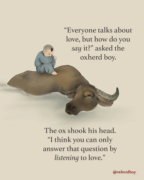 RJaySharma30's tweet photo. How do you say "I love you," -- the answer is found not by learning how to speak, but in learning how to listen.
@oxherdboy https://t.co/JHtsfCNj5W