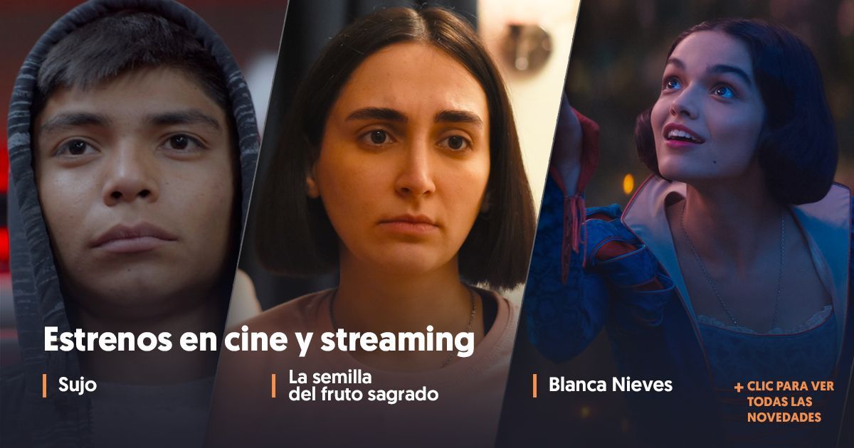 La aclamada película mexicana #Sujo, la nominada al Oscar #LaSemillaDelFrutoSagrado y #BlancaNieves de @disneylat son algunas de las novedades en #cines y en #streaming.

¡Entra al link para ver todos los #estrenos de la semana! buff.ly/InBtUhj