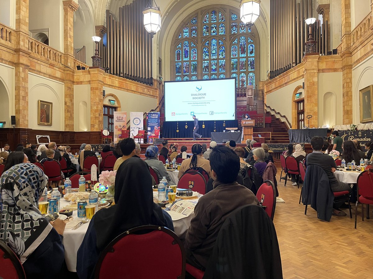 It was lovely to attend the <a href="/DialogueSociety/">Dialogue Society</a> community Iftar event at <a href="/unibirmingham/">Uni of Birmingham</a> 

Last night, we came together to celebrate unity, diversity and interfaith collaboration.