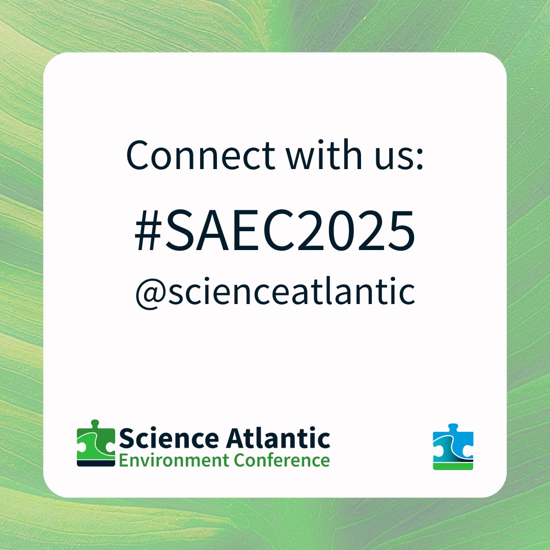 Science Atlantic Environment Conference is happening this weekend! Connect with us using the hashtag #SAEC2025 or tagging us!🌱🍄🌎