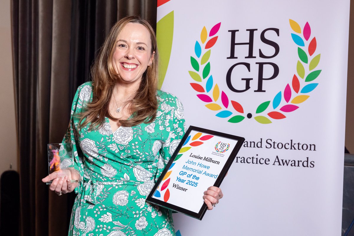Congratulations to the winner of the John Howe Memorial Award, GP of the Year at the HSGP Awards 2025... Louise Milburn.

She won for her patient-centred approach to care, her support for staff at all levels, and her work streamlining practice processes.