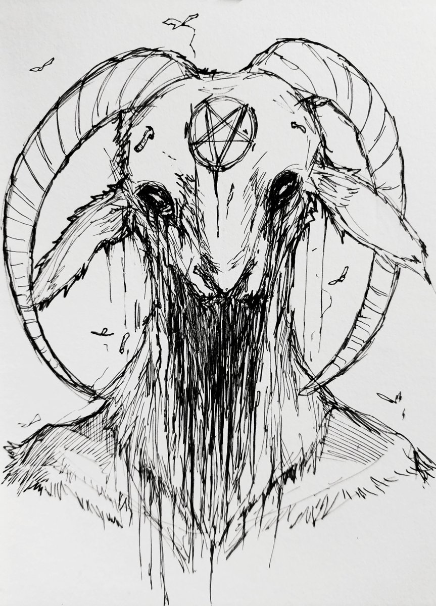 goathead
#horrorart #horror #sketch