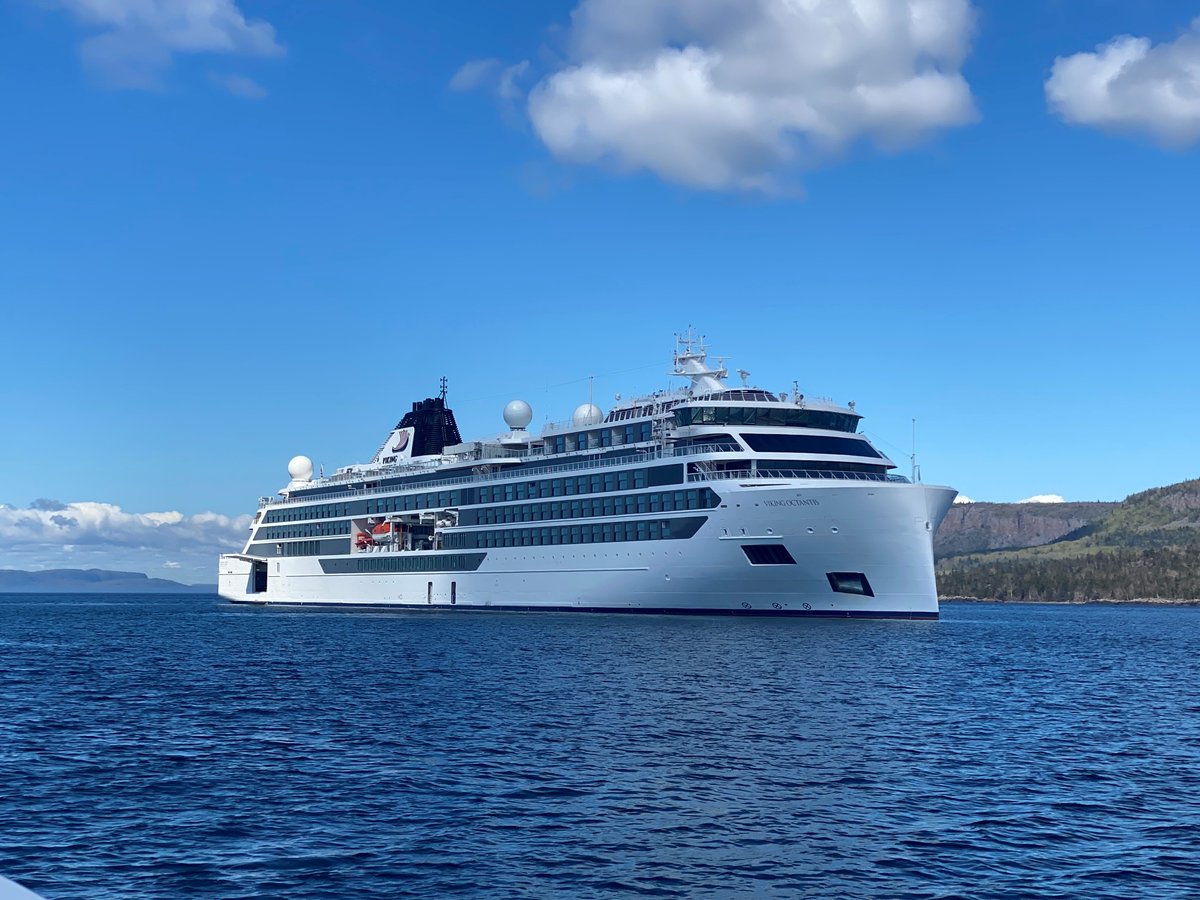 SeawayUSDOT's tweet photo. ⏲️The 2025 Navigation Season officially opens in 1️⃣day 🎉
Today, @SeawayUSDOT reflects back to April 2023 when Viking's 665-ft. OCTANTIS cruise ship transited the U.S. #Seaway locks.
#SeawaySystem #maritimetransportation #maritimesafety https://t.co/JHbS6hKj3p