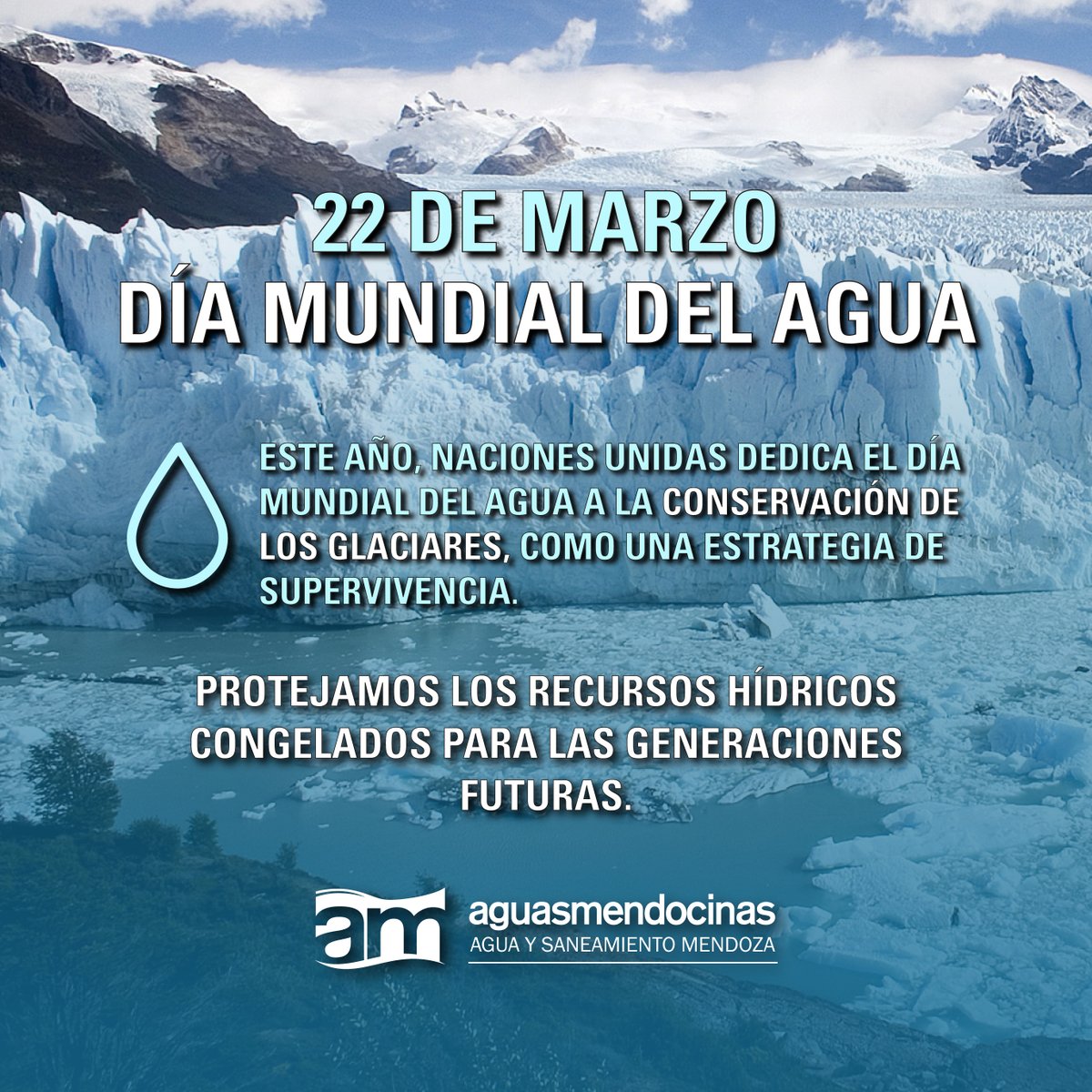 22 de marzo #DíaMundialdelAgua 
Leer más👉 aysam.com.ar/22m-dia-agua/
