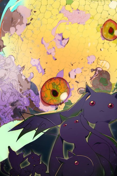 #まどドラ正式リリース記念イラコン

キュ…キュゥべえ… 