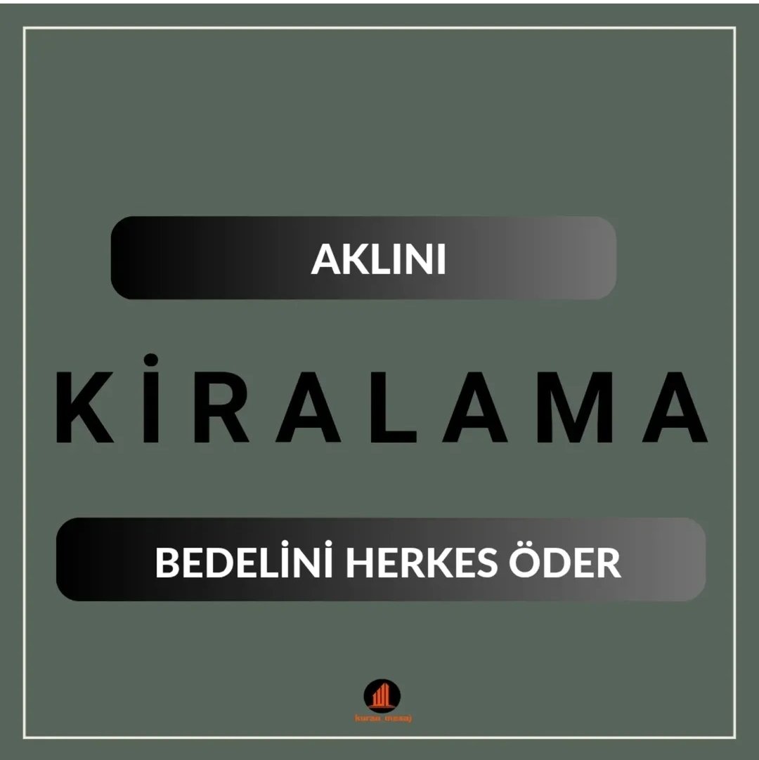 Düşünmeyi ve sorgulamayı bıraktığında bunun sonuçları toplumu etkiler. Akıl, sorgulamak ve düşünmek büyük bir nimettir.