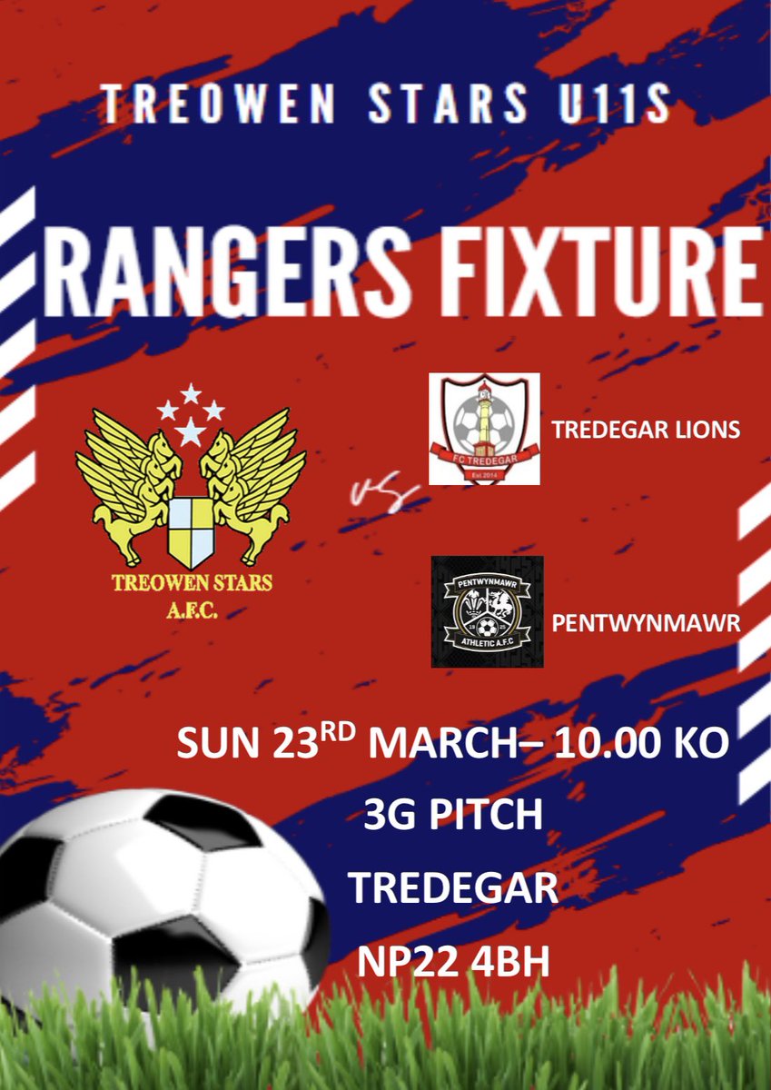 TreowenStarsU11's tweet photo. Fixtures 23.03.25 https://t.co/b5w2axmzvZ
