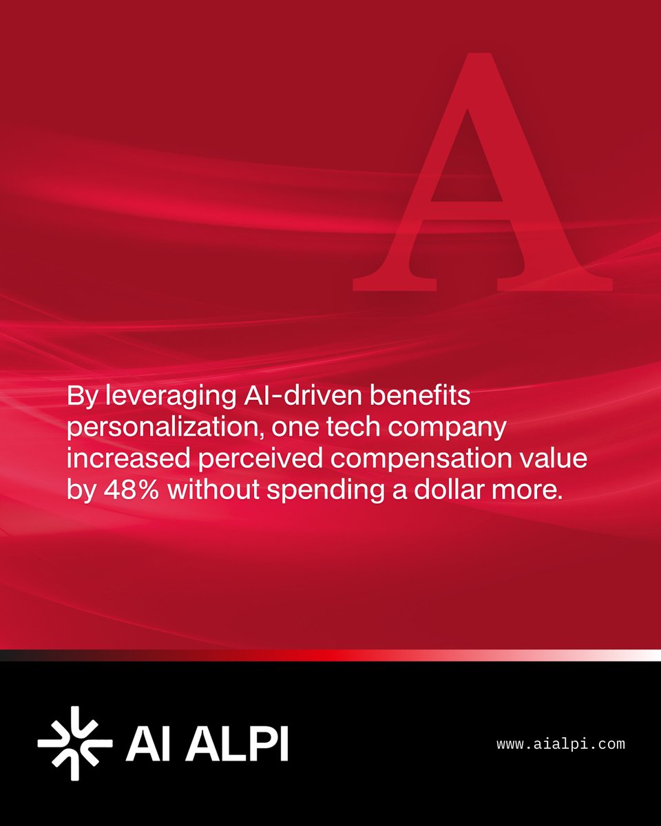globalaiforum's tweet image. The Numbers That Matter:

→ 71% of employees: personalized benefits would increase loyalty
→ Only 23% of companies fully leverage AI for benefits
→ Companies using benefits optimization AI see 3.5x ROI within 12 months 
#CompStrategy