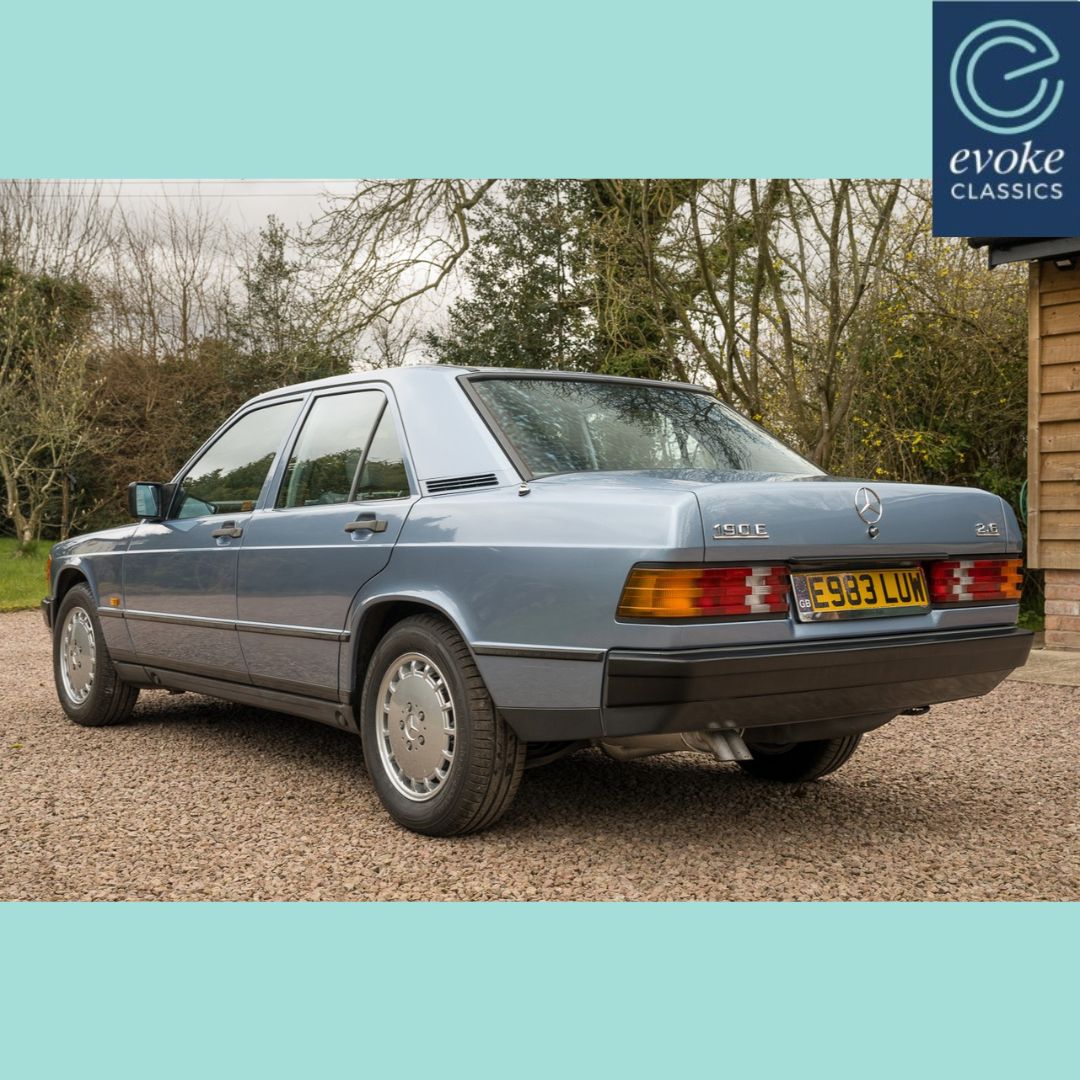 EvokeClassics's tweet image. LIVE AT AUCTION
1988 Mercedes Benz 190E 2.6 Auto
evoke-classics.com/auction/#/lots…

• Desirable 2.6 petrol engine
• MOT to 3rd March 2026
• Recent specialist engine tune costing £1300
• Just 76,250 miles
#MercedesBenz190E