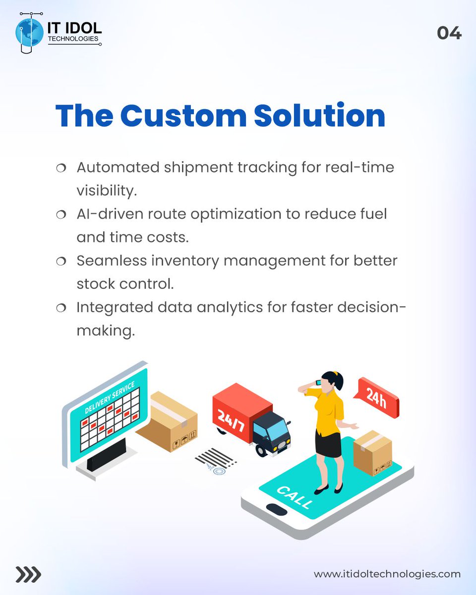itidoltech's tweet image. How a #logisticscompany saved $500K annually with a #customsoftwaresolution.
💰 $500K saved every year! Custom software = efficiency + profits. Full story inside. 🔥
#CustomSoftware #BusinessEfficiency #customsoftwaredevelopment #itidoltechnologies #newyork #florida #texas #usa