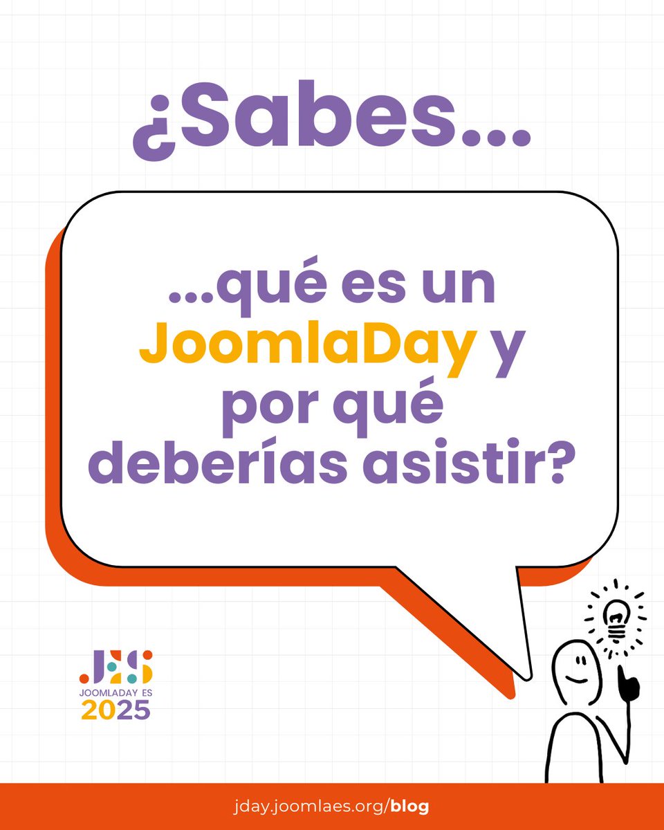 ¿Qué es un JoomlaDay y por qué es importante asistir?
Descubre en este artículo cómo JoomlaDay ES 2025 puede impulsar tu carrera y conectar con expertos en desarrollo web.
🔗 jday.joomlaes.org/blog/que-es-un…
#joomladayes #Joomla #TechEvents #OpenSource
