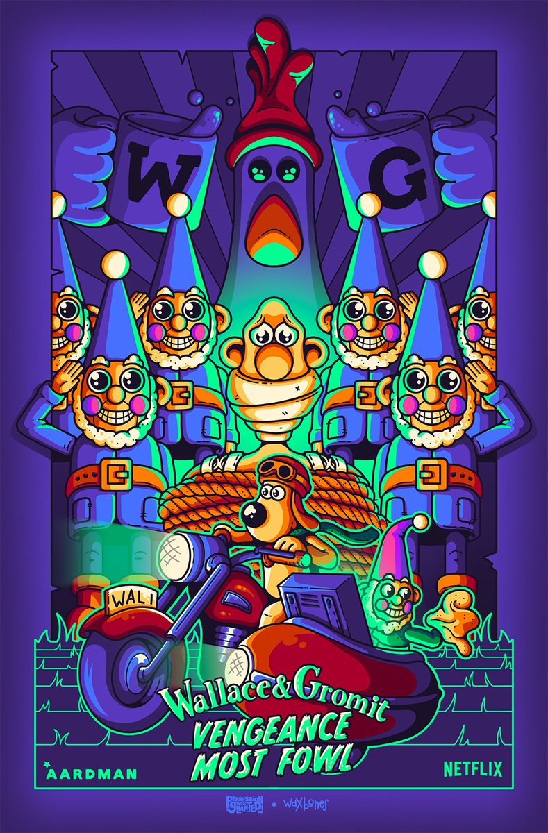 PosterSpy's tweet image. Wallace &amp;amp; Gromit: Vengeance Most Fowl by @Waxbones

#Wallace&amp;amp;Gromit