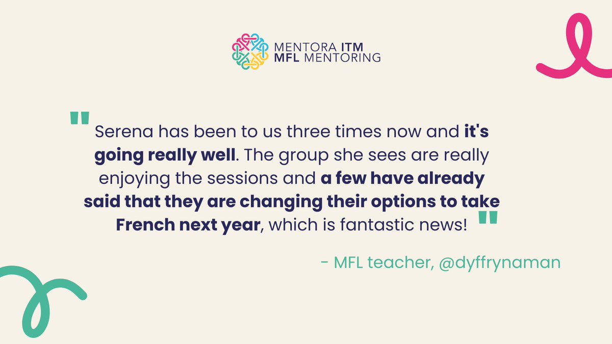 We love hearing what our teachers have to say about our mentors!

#Inspiring #LoveLanguages

<a href="/WelshGovernment/">Welsh Government</a>