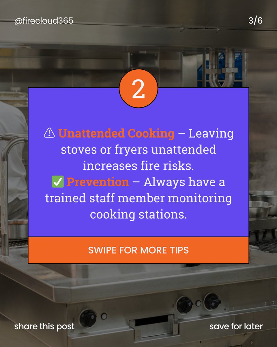 firecloud365's tweet photo. ⚠️ Hotel kitchens = high fire risk! From grease buildup to faulty equipment, hazards are everywhere. Stay compliant &amp; fire-safe with structured safety checks! 🔥

📲 See how FireCloud365 can help: https://t.co/dwQmAVccUU

#FireSafety #HotelKitchens #StayCompliant #FireCloud365 https://t.co/GDF3YIhw1F