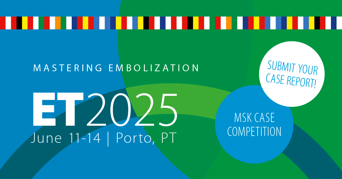 cirsesociety's tweet photo. Submit your MSK case to #ET2025! The top 5 candidates will be given the chance to present their work on stage at ET, along with free registration and travel support up to €2,000.
➡️ https://t.co/8zQ2TszqCK
#embolization #embolotherapy #MSKembolization https://t.co/sesghdzyWV