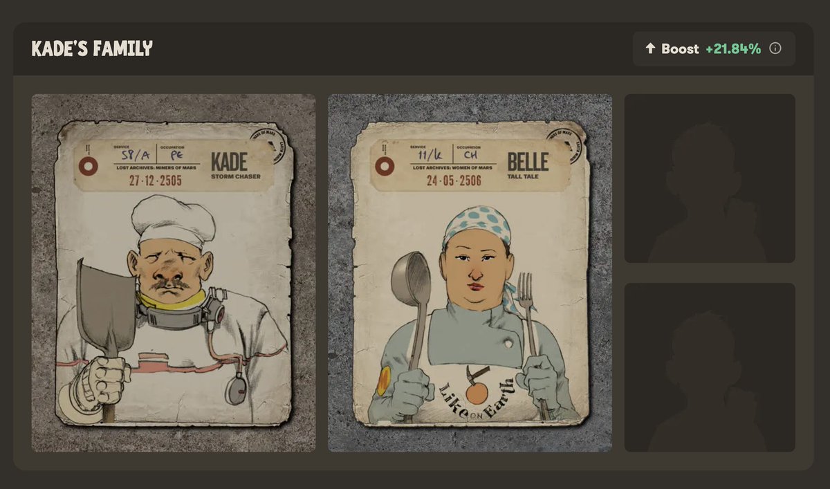 On Mars, we Miners understand the true strength of family. In the harshest of environments, where Earth’s values seemed lost, we’ve rebuilt them! #NFTs  #Solana 
Newly married couple, Kade &amp; Belle ❤️

We are in the testing phase but getting closer!