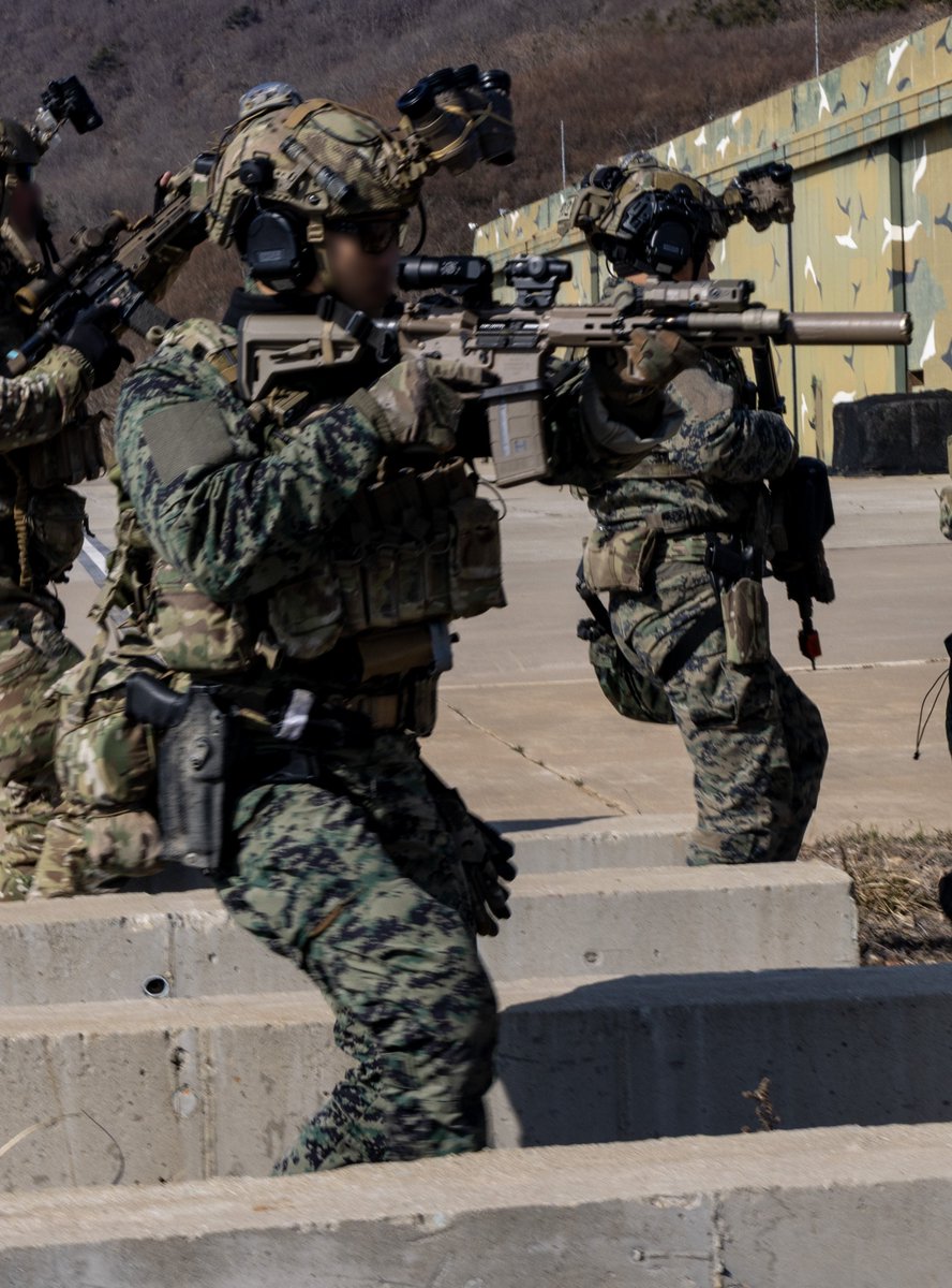tacticalporn's tweet photo. 🇰🇷SOF

🚩KAC KS-3 con:
-🎯SIG Romeo 4T
-🔍Magnificador SIG Juliet 4
- Laser BE Meyers MAWL
-🔦Surefire M600
- Culata Magpul SL-K
- Supresor
- Brocal cargador HRF

🚩🪖OpsCore FAST con:
- GPNVG-18 + Matbock
-🎧MSA Supreme
-🔦Surefire HMTL
- Stobo Trilobyte

🚩Chaleco Crye AVS https://t.co/KxSEhcqxgG